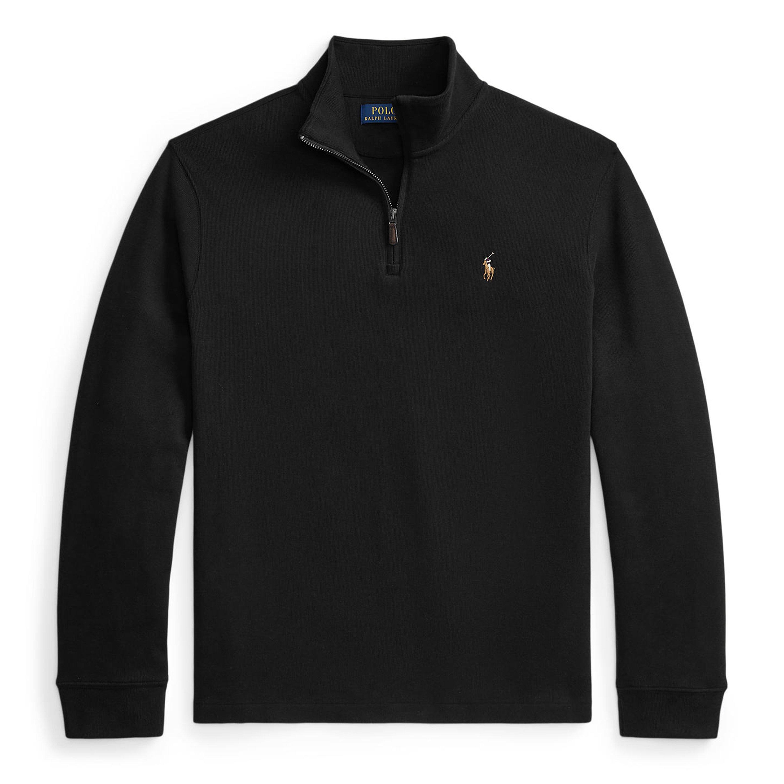 Polo Ralph Lauren Estate Fleece Quarter Zip Sweater - Polo Black - M