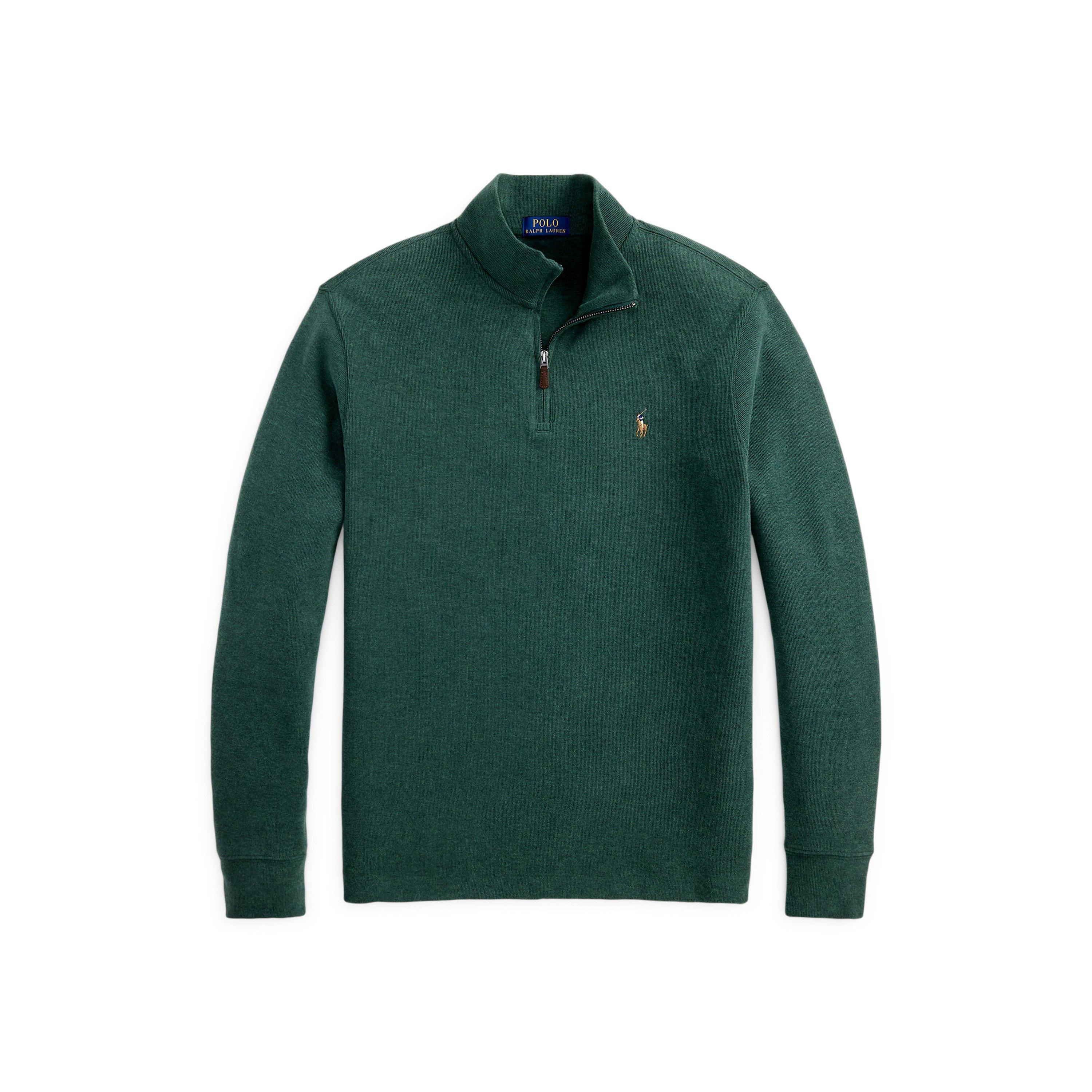 Polo Ralph Lauren Men's Scotch Pine Estate Fleece Quarter Zip Sweater - 2XL
