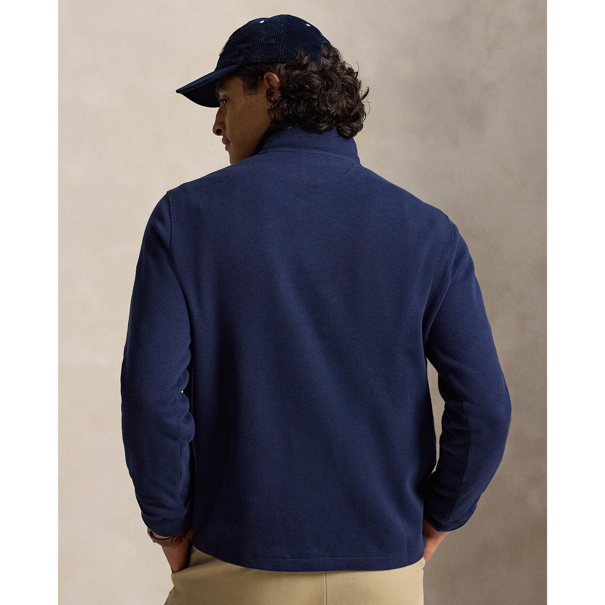 Cruise Navy - Polo Ralph Lauren - Estate Fleece Quarter Zip Sweater - 4
