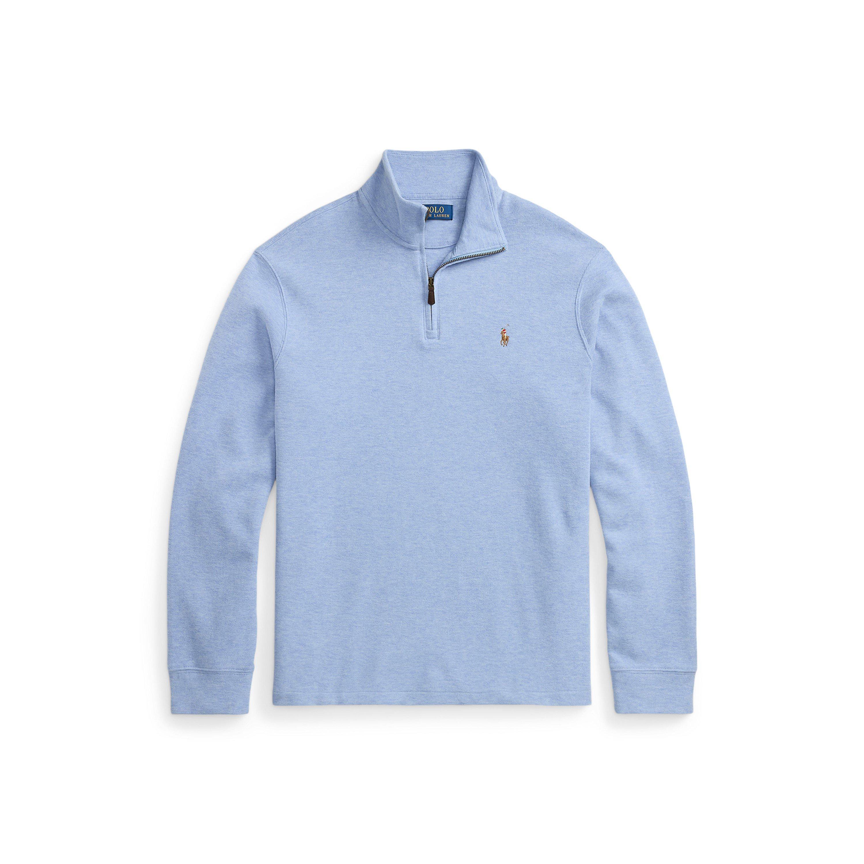 Polo Ralph Lauren Men's Isle Heather Estate Fleece Quarter Zip Sweater - 2XL