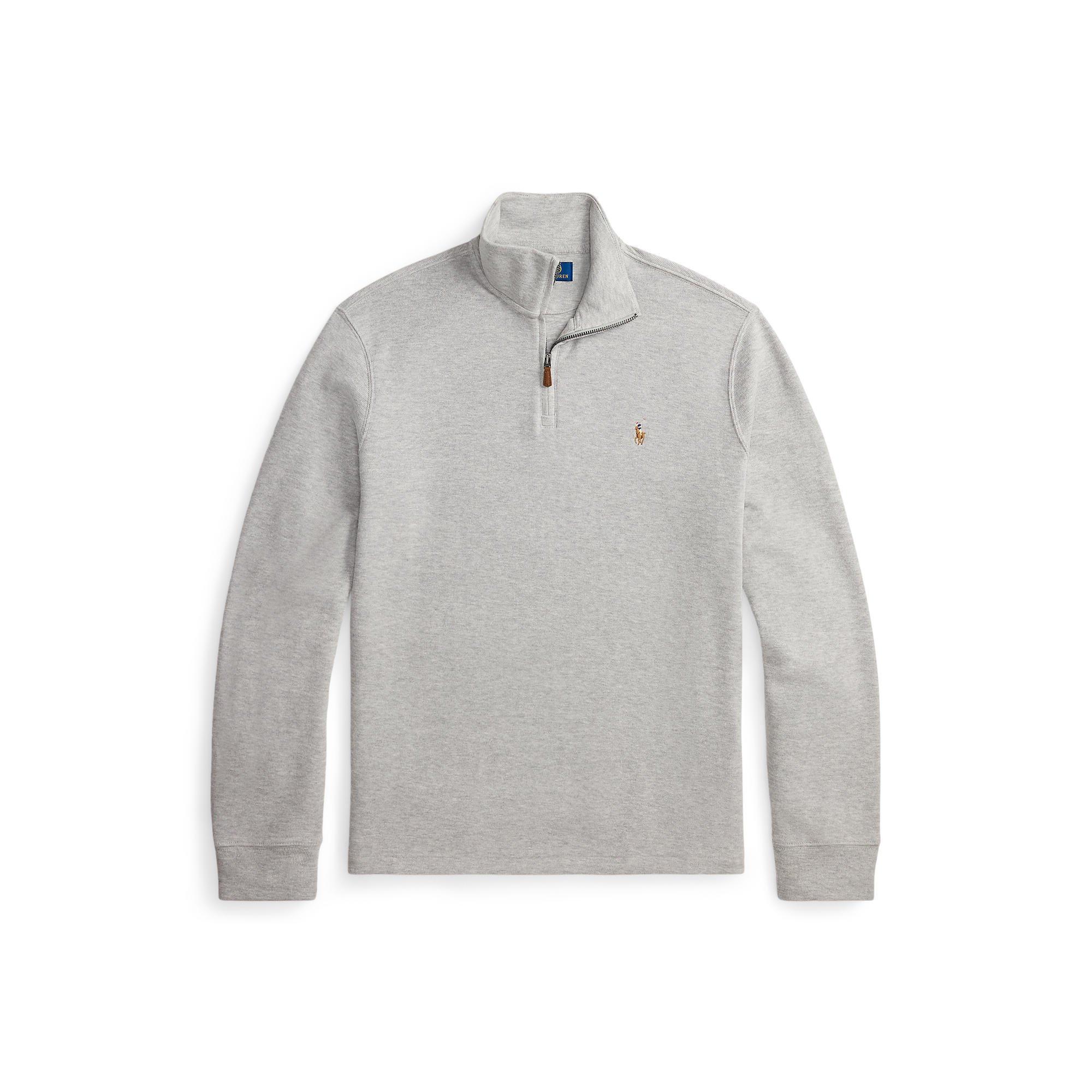 Andover Heather - Polo Ralph Lauren - Estate Fleece Quarter Zip Sweater - 1