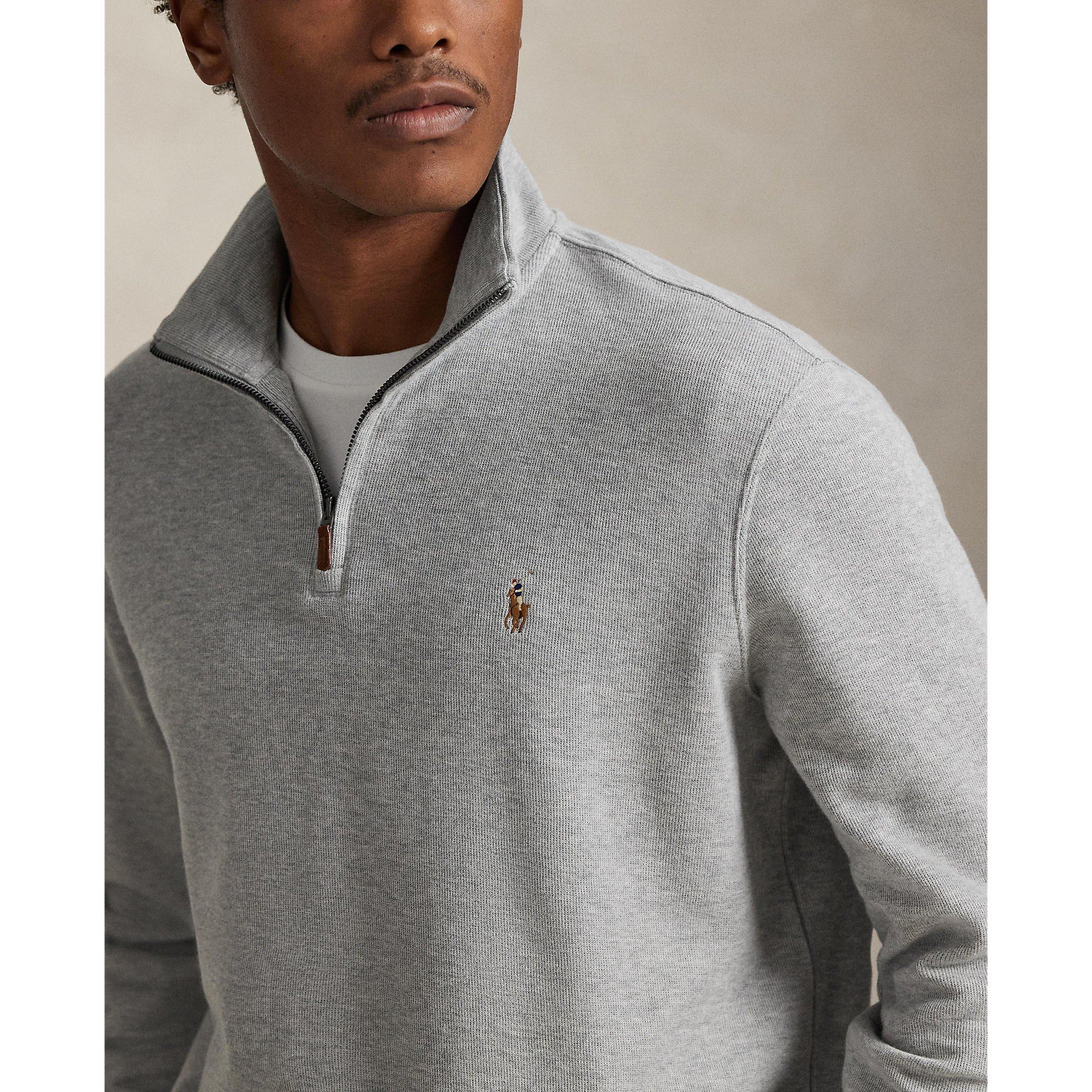 Andover Heather - Polo Ralph Lauren - Estate Fleece Quarter Zip Sweater - 5