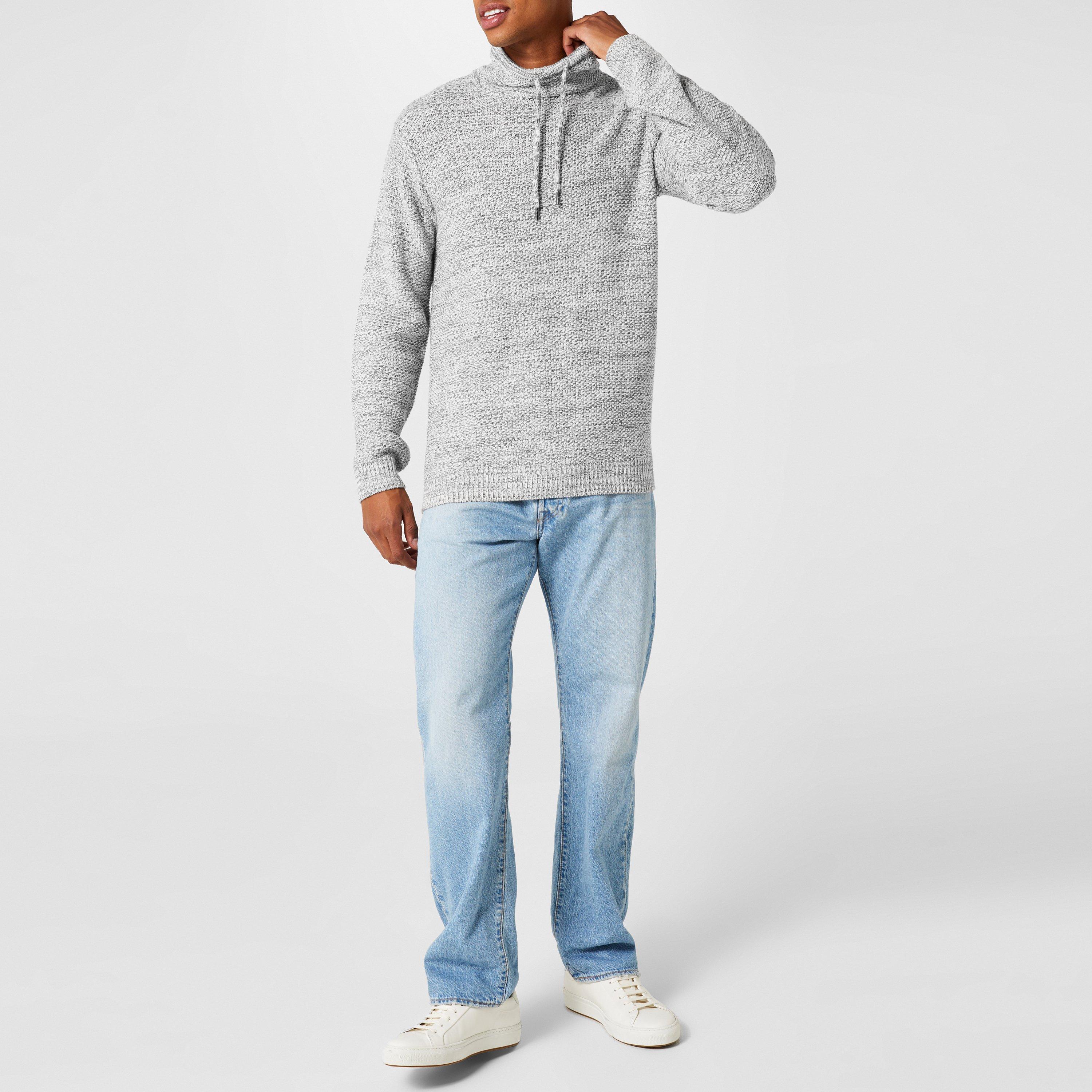 Grey Marl - Firetrap - Firetrap Cowl Neck Jumper Men - 2