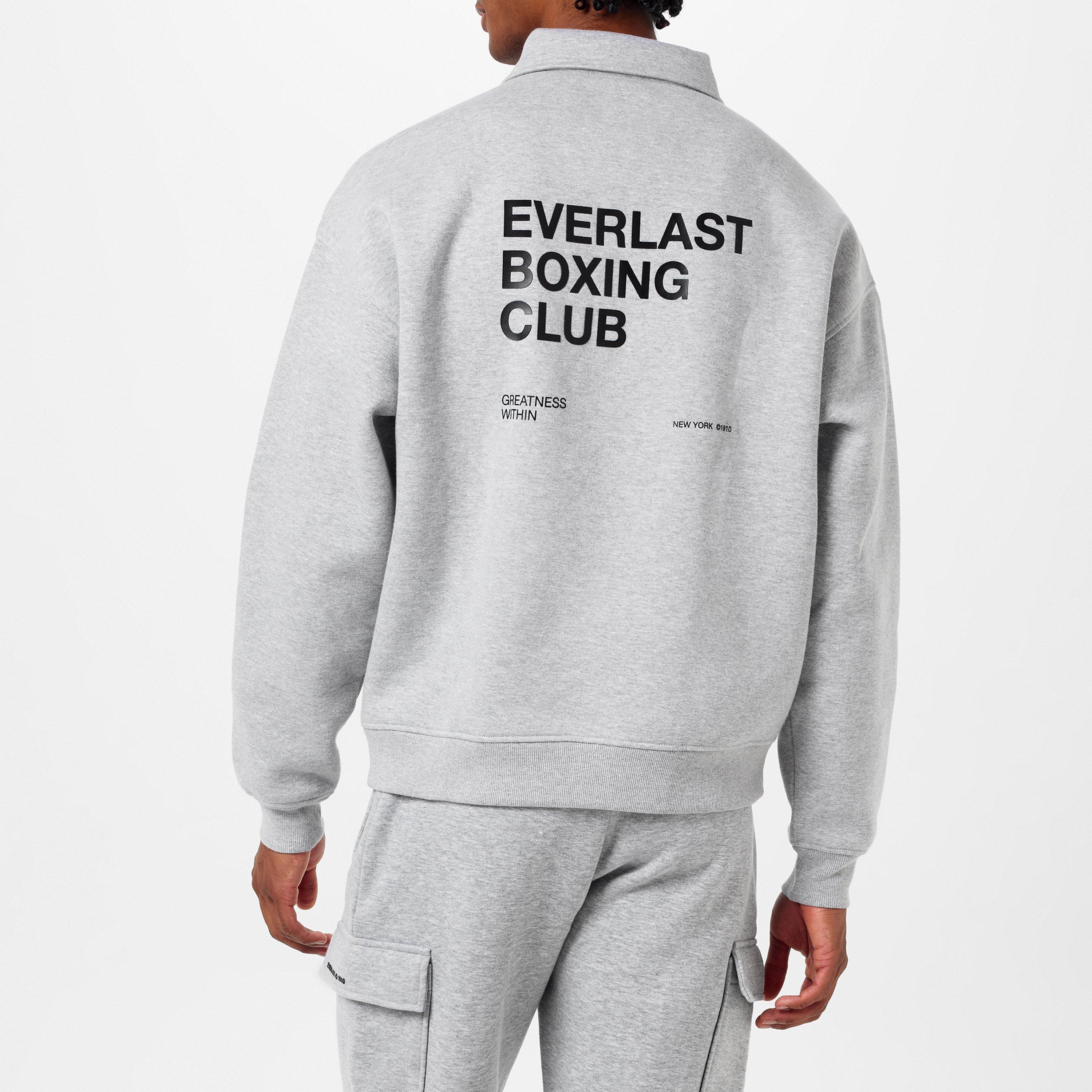 Grey Marl - Everlast - Boxing Club Zip Sweatshirt - 2