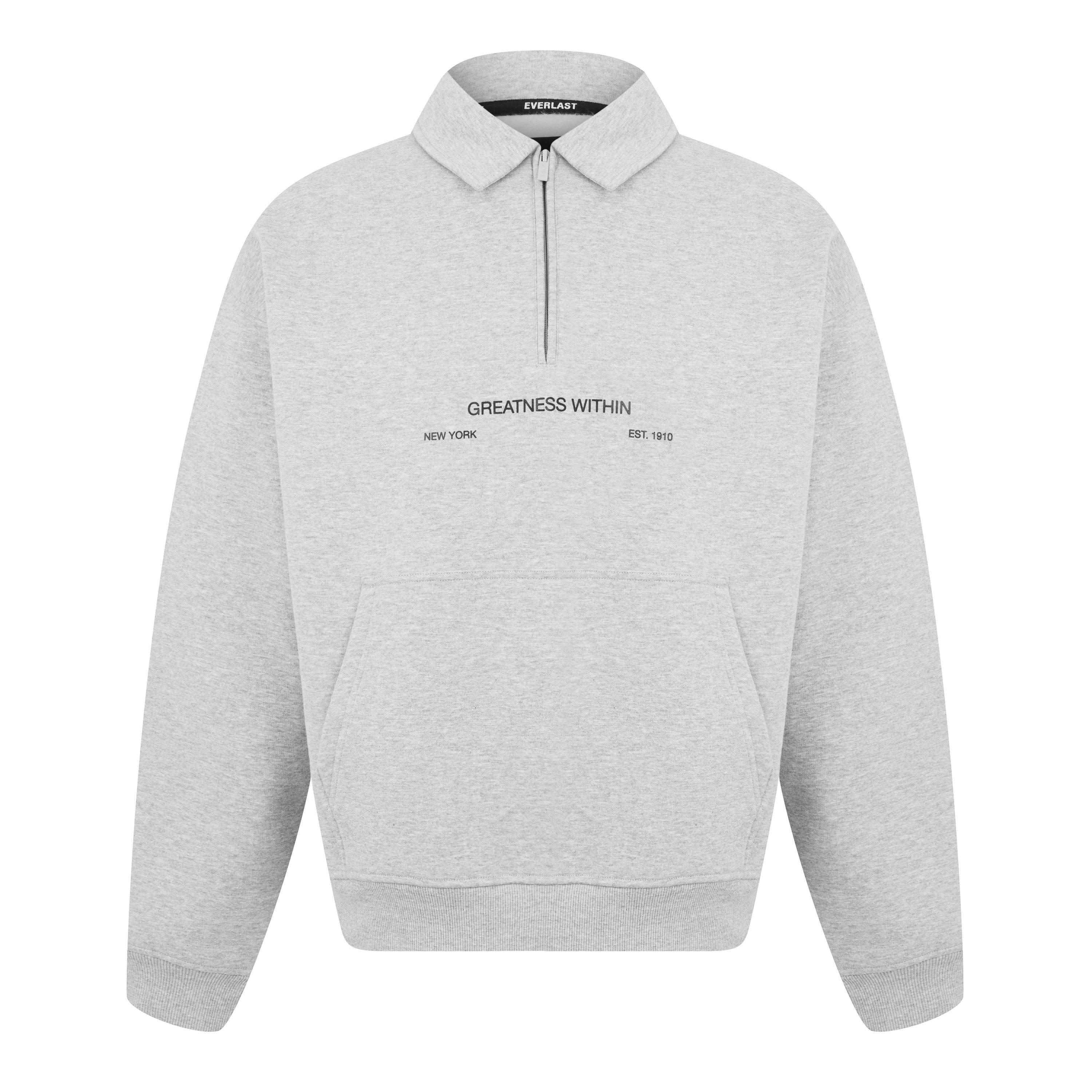 Grey Marl - Everlast - Boxing Club Zip Sweatshirt - 5