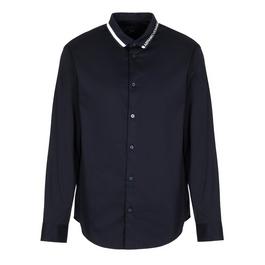 Armani Exchange Collar Long Sleeve Shirt