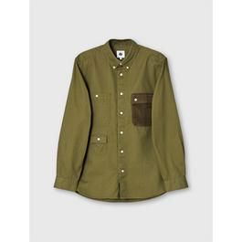 Pretty Green Men's Larman Pocket Long-Sleeve Plain Shirt