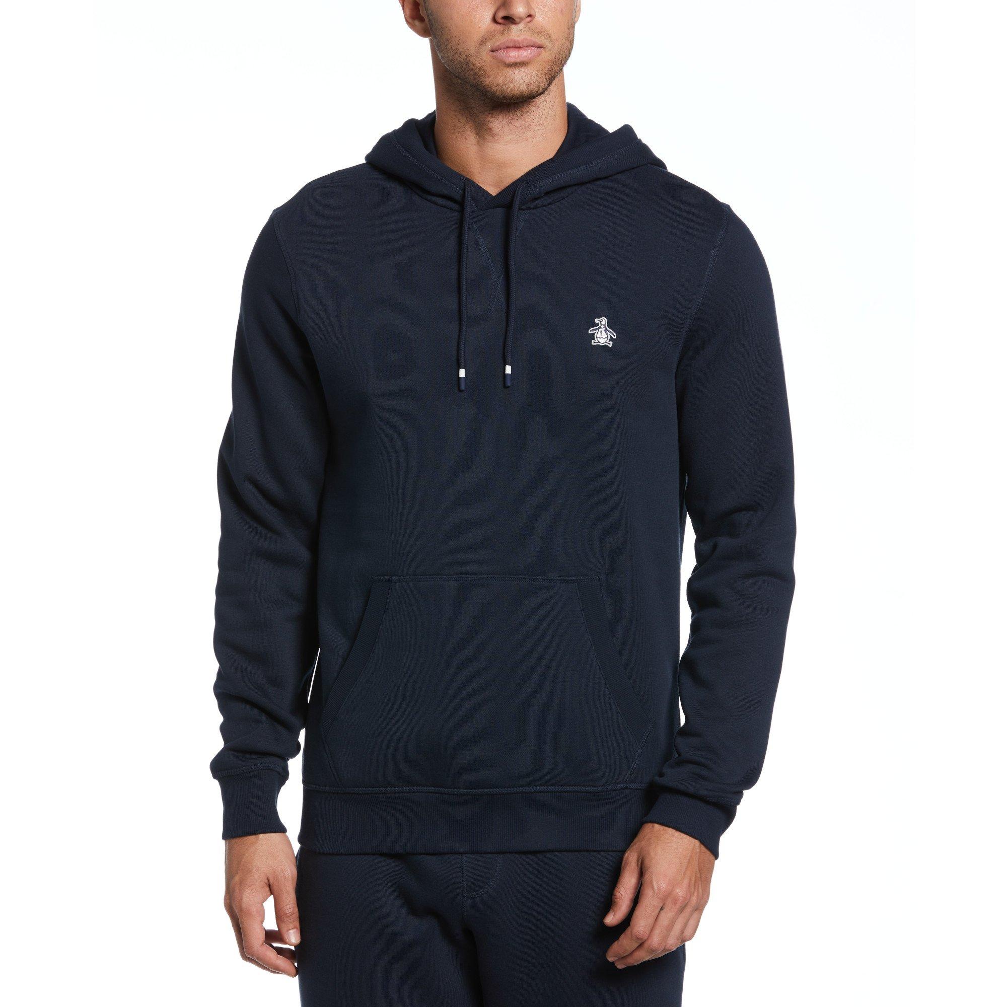 Original Penguin Men's Fleece Popover Hoodie - Navy 413 - Small