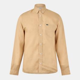 Lacoste Men's Long-Sleeve Plain Shirt