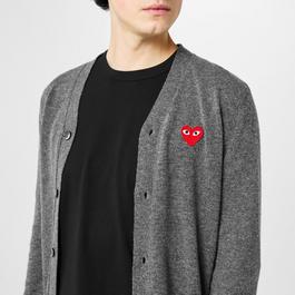 Comme des Garcons PLAY Peeping Heart Cardigan