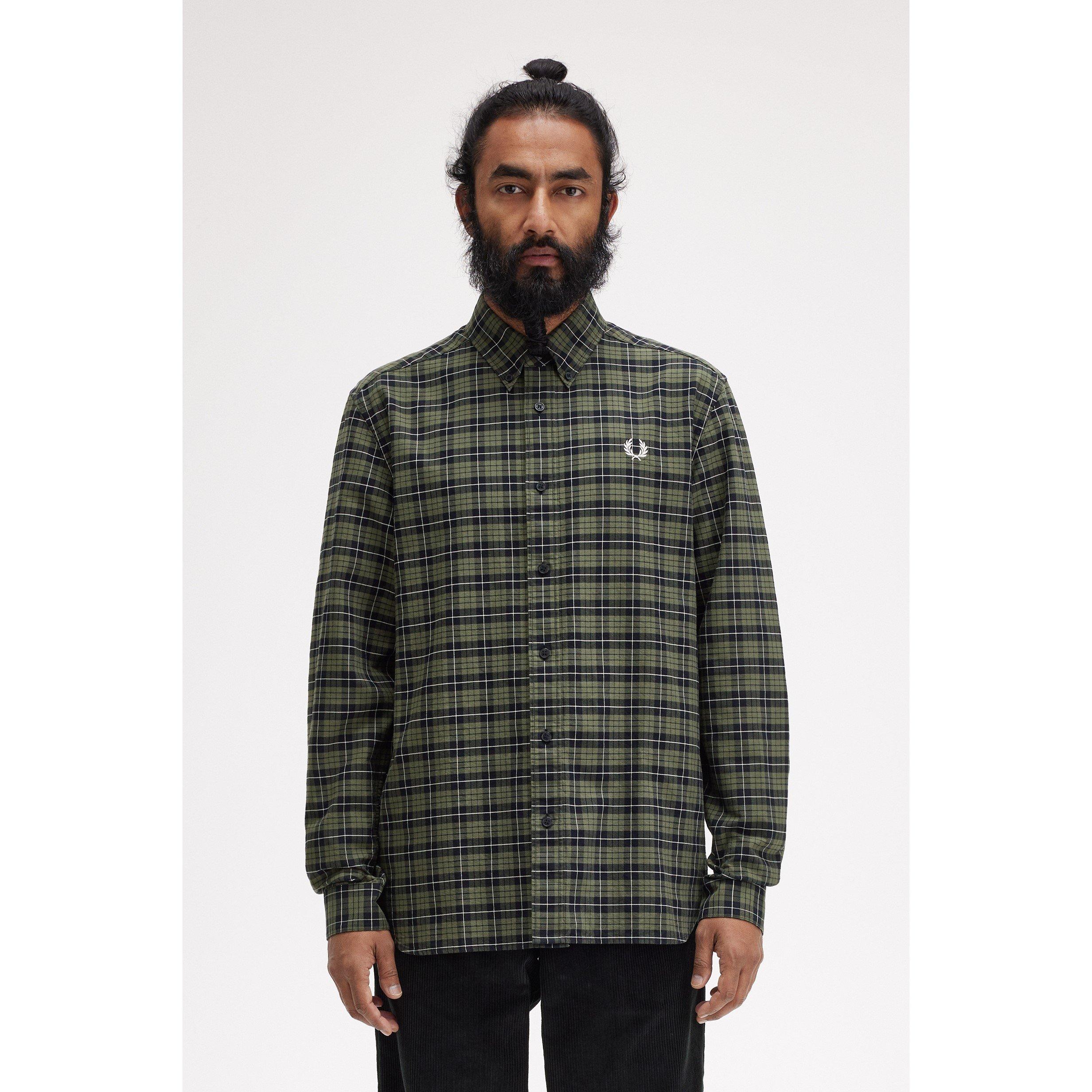Fred Perry Tartan Oxford Long Sleeve シャツ Fred Perry | Tartan Oxford Long Sleeve Shirt | Oxford Shirt
