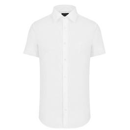 Emporio Armani Stretch Short Sleeve Logo Shirt