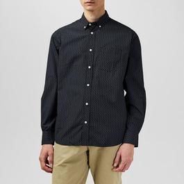 Fabric Classic Poplin Long Sleeve Shirt Mens