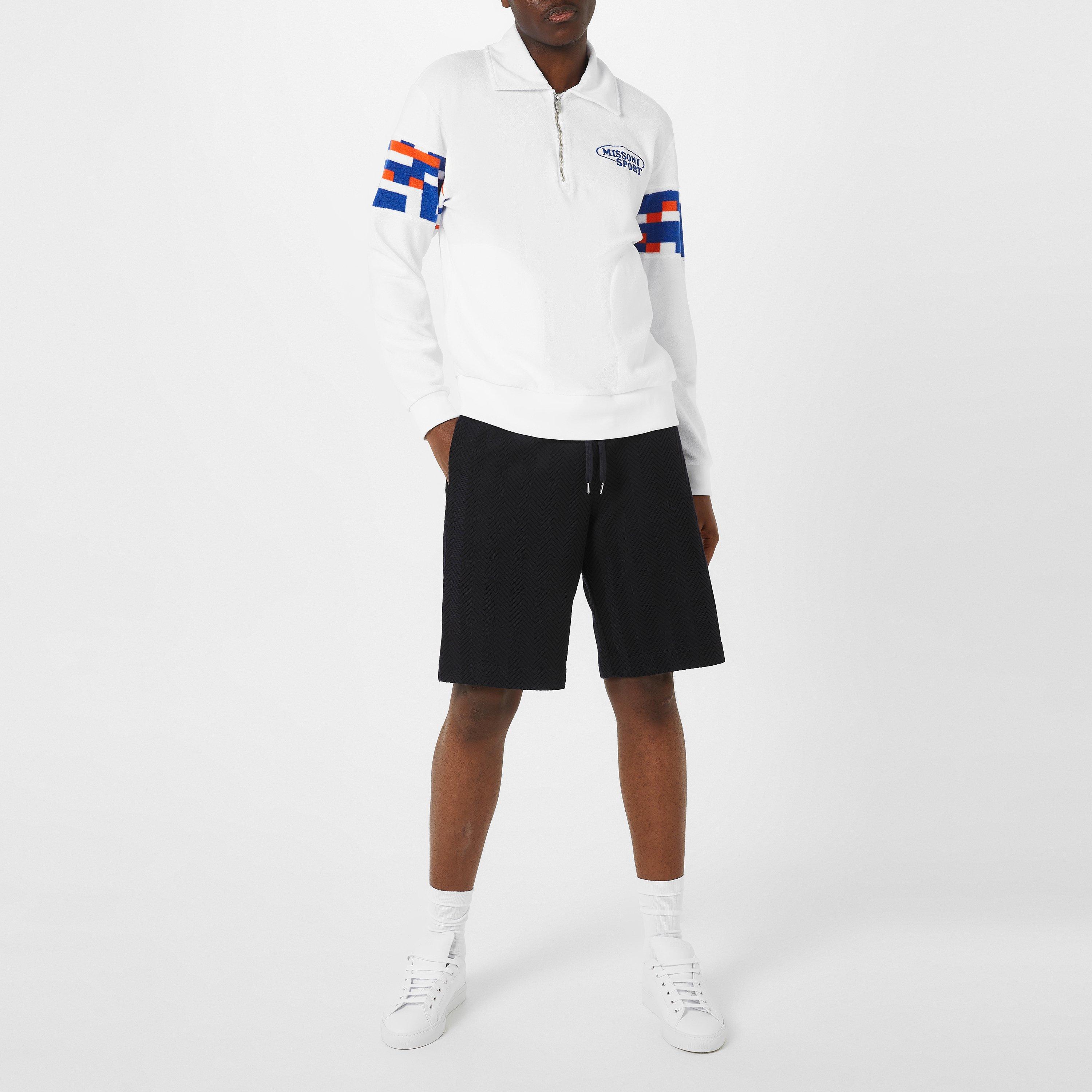 White Multi - Missoni - Men's Quarter-Zip Fleece - 2