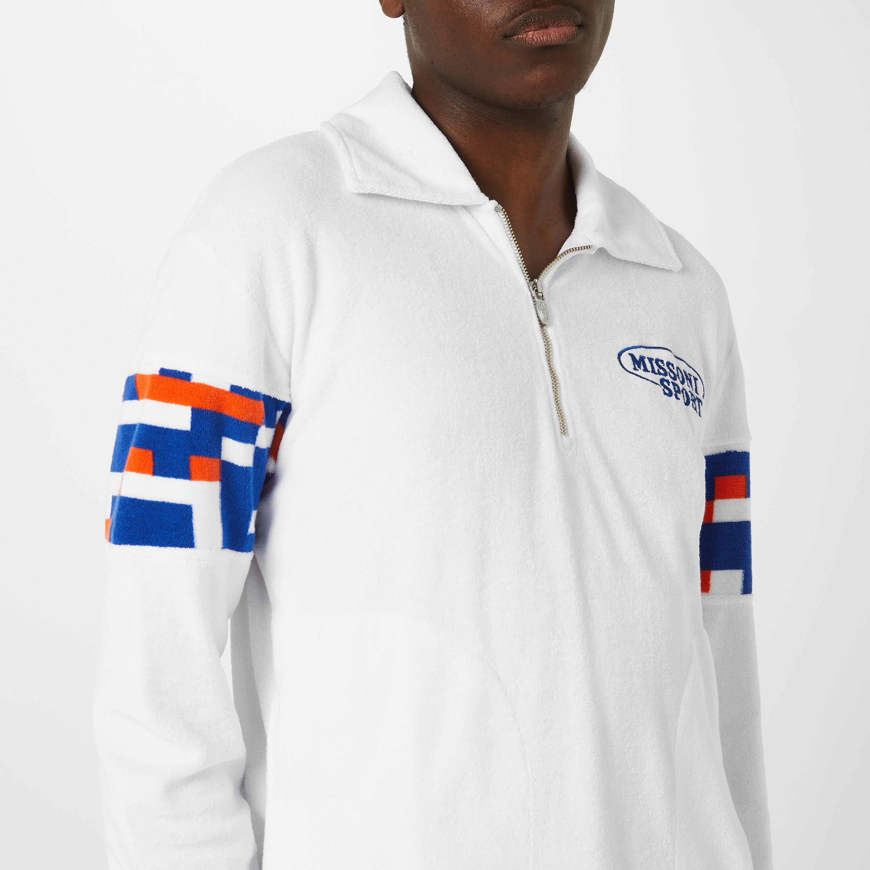 White Multi - Missoni - Men's Quarter-Zip Fleece - 4