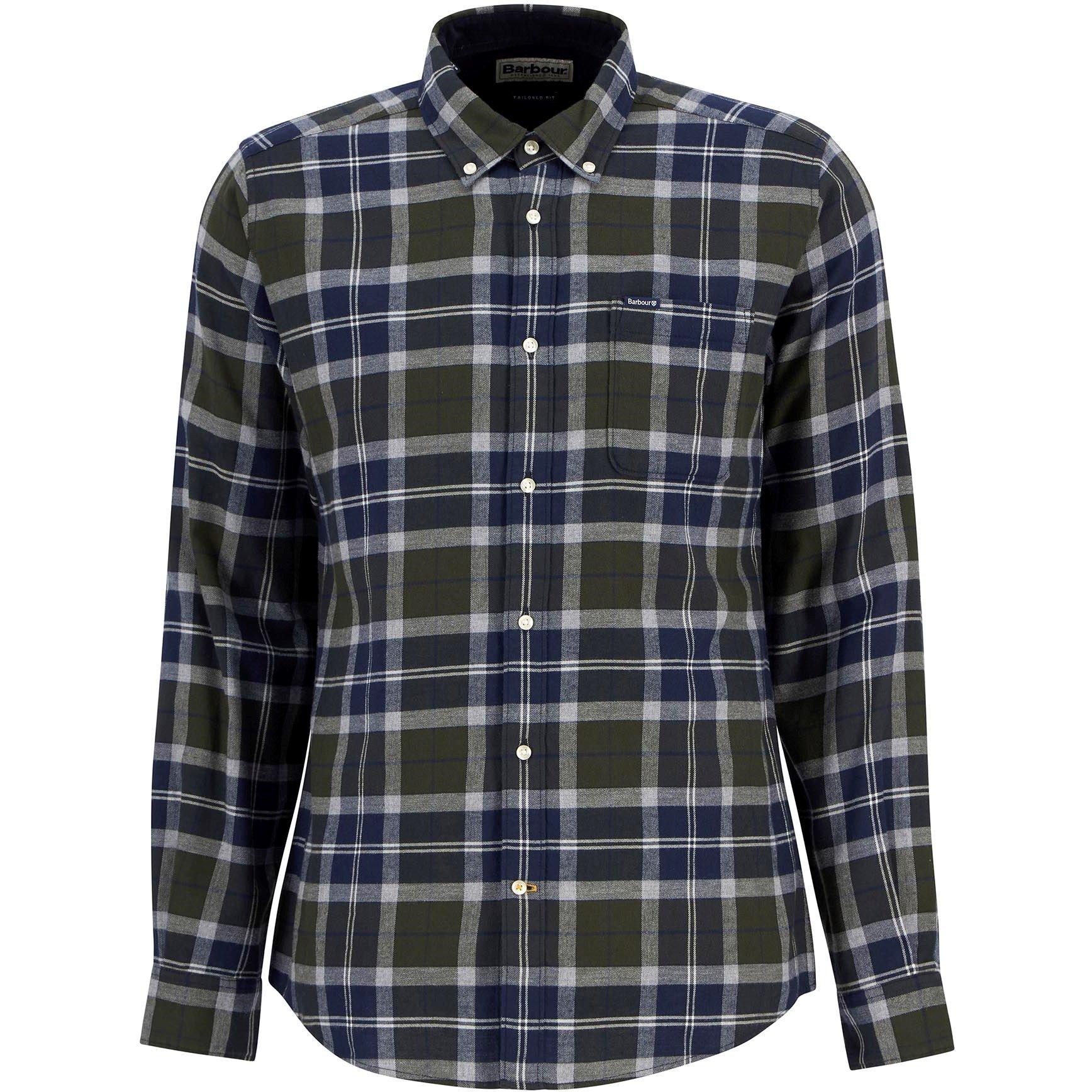Barbour Men's Rasay Tailored Long-Sleeved Shirt - Fernwood Tartan - S