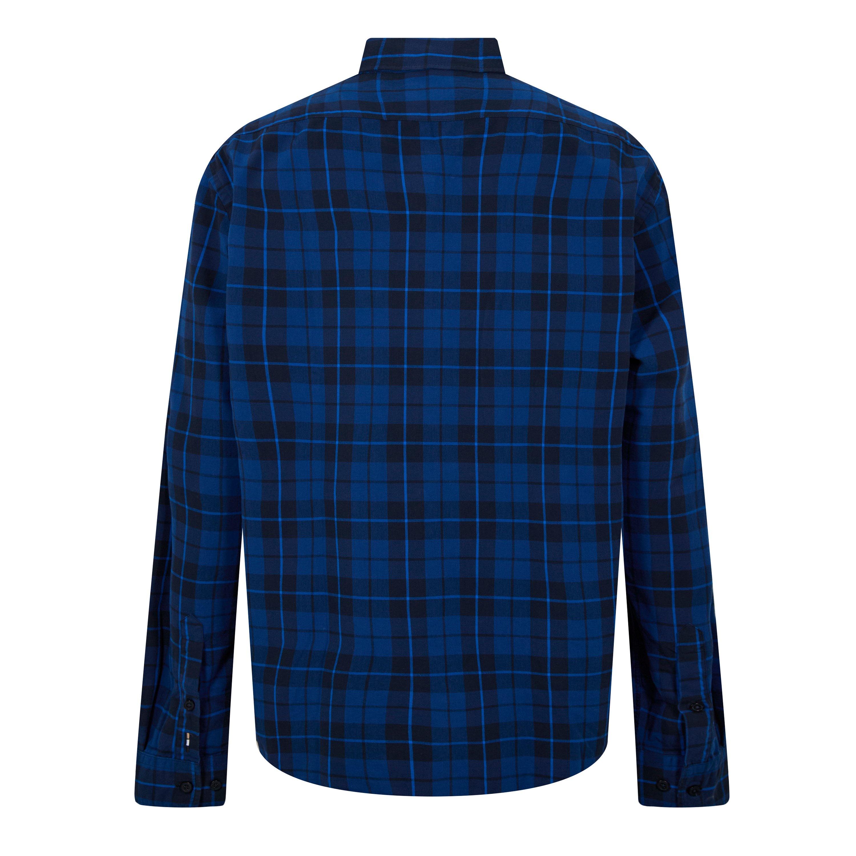 Bright Blue 434 - Boss - Men's HBB C LIAM Kent Patterned Long-Sleeve Shirt - 2