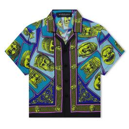 Versace Maschere Silk Shirt Juniors