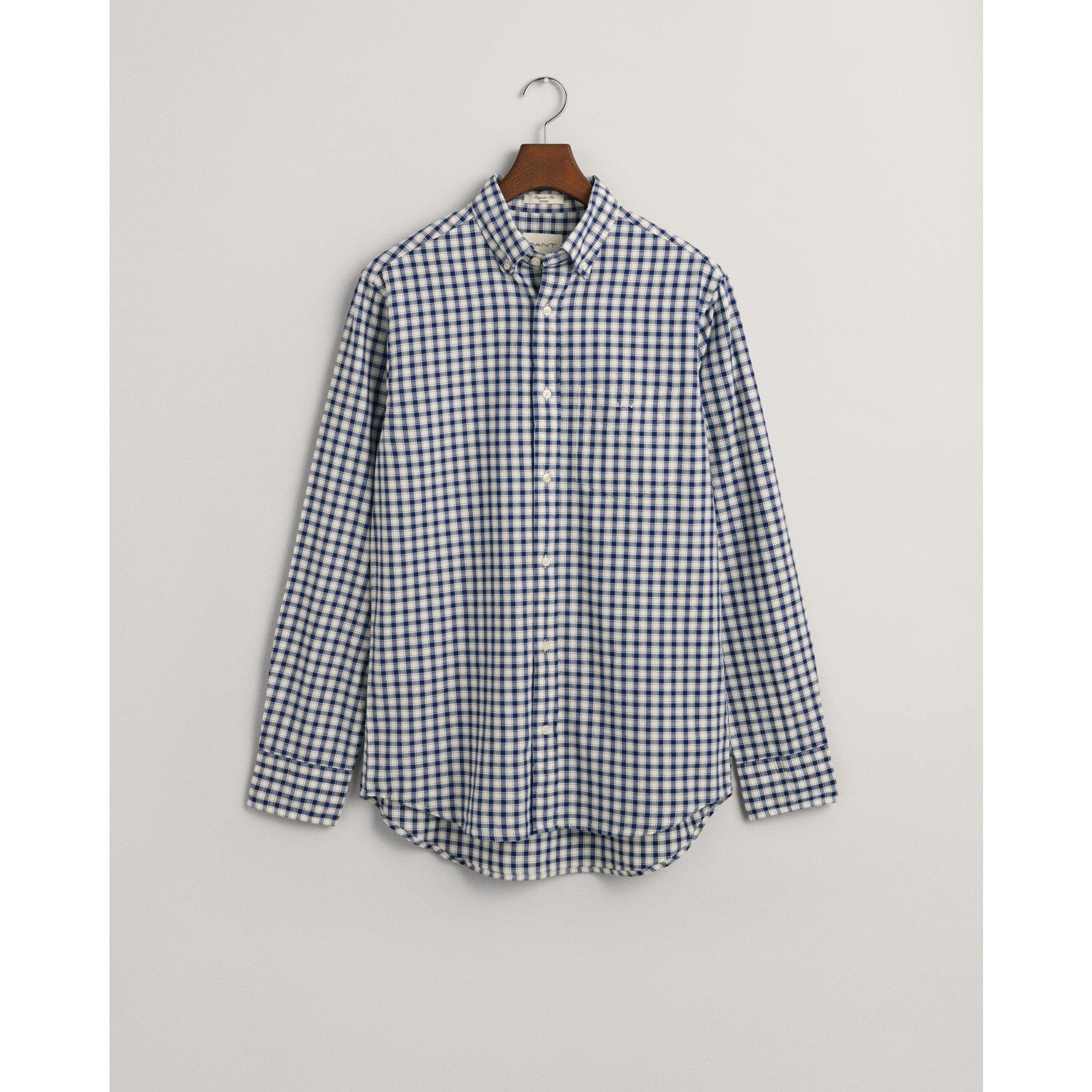 Deep Blue - Gant - Regular Fit Checked Archive Oxford Shirt - 6