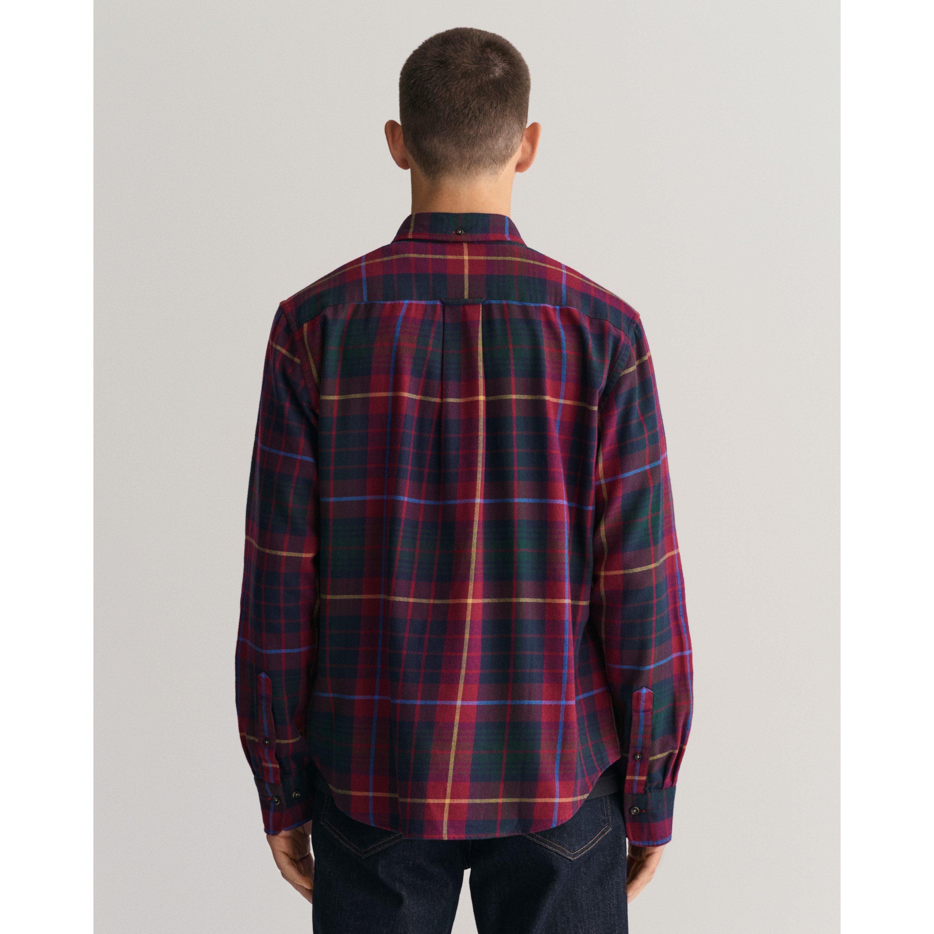 Rode Opgevulde - Gant - Regular Fit Plaid Flannel Checked Shirt - 2