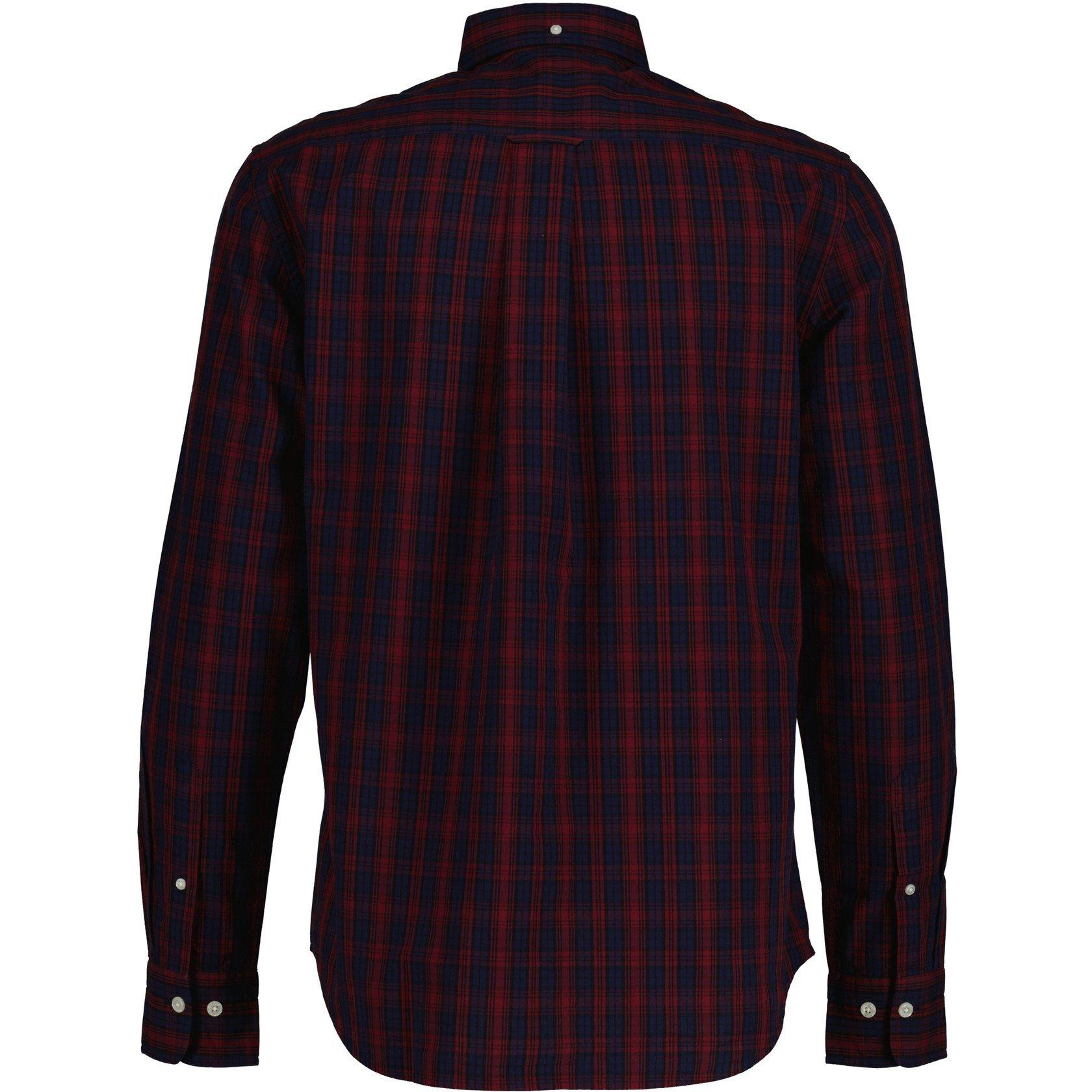 Aufgepolstertes Rot - Gant - Regular Fit Tartan Archive Poplin Shirt - 2