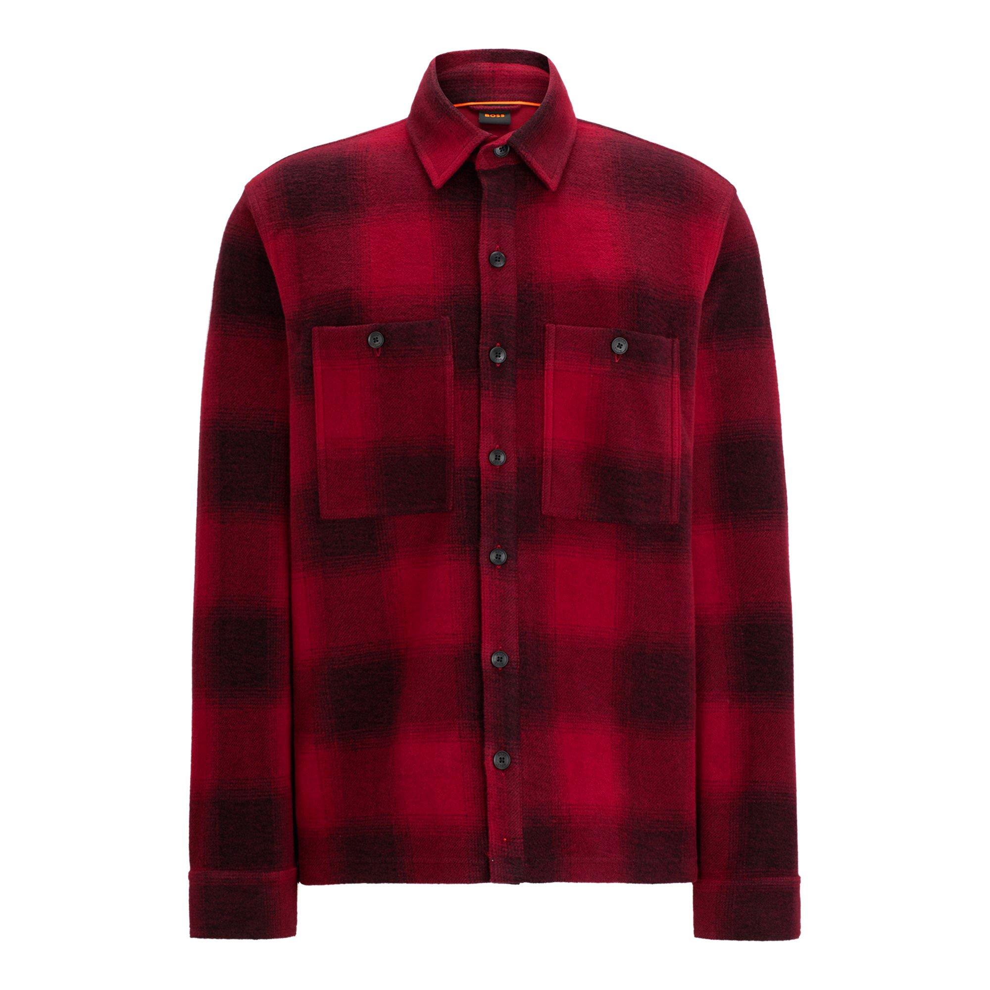 Boss Men's WeeChequeShirt All-over Check Print