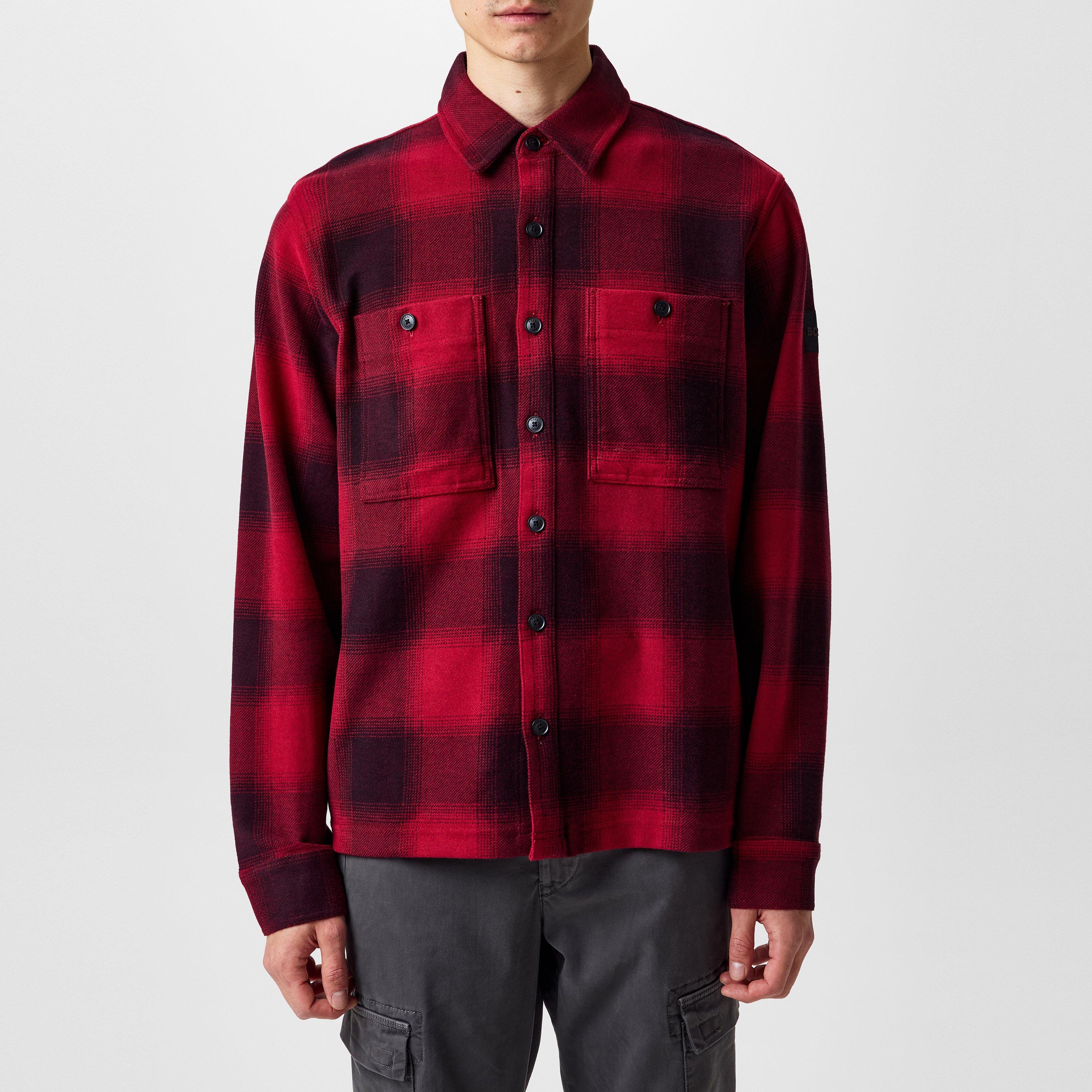 Open Red - Boss - Men's WeeChequeShirt All-over Check Print - 3