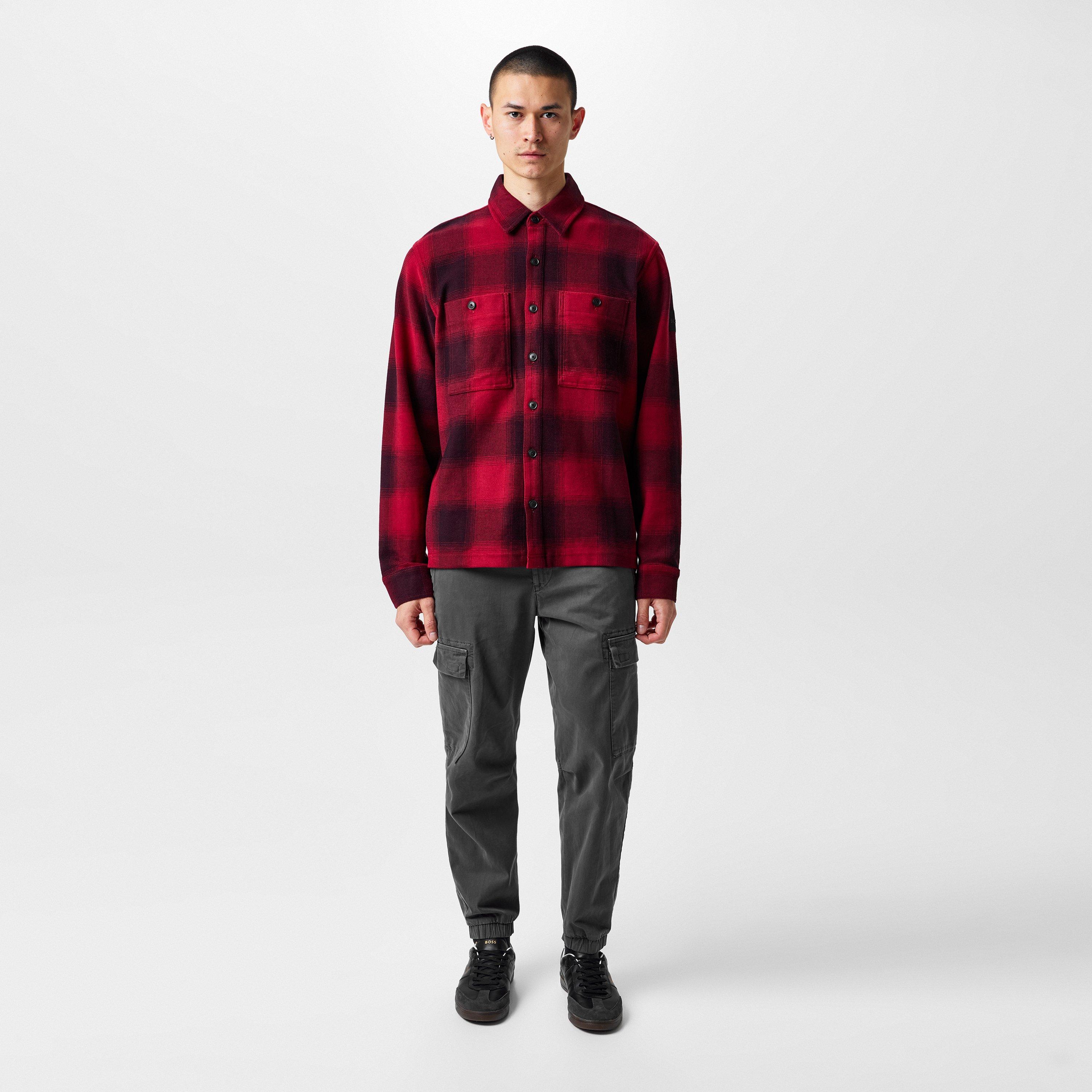 Open Red - Boss - Men's WeeChequeShirt All-over Check Print - 6
