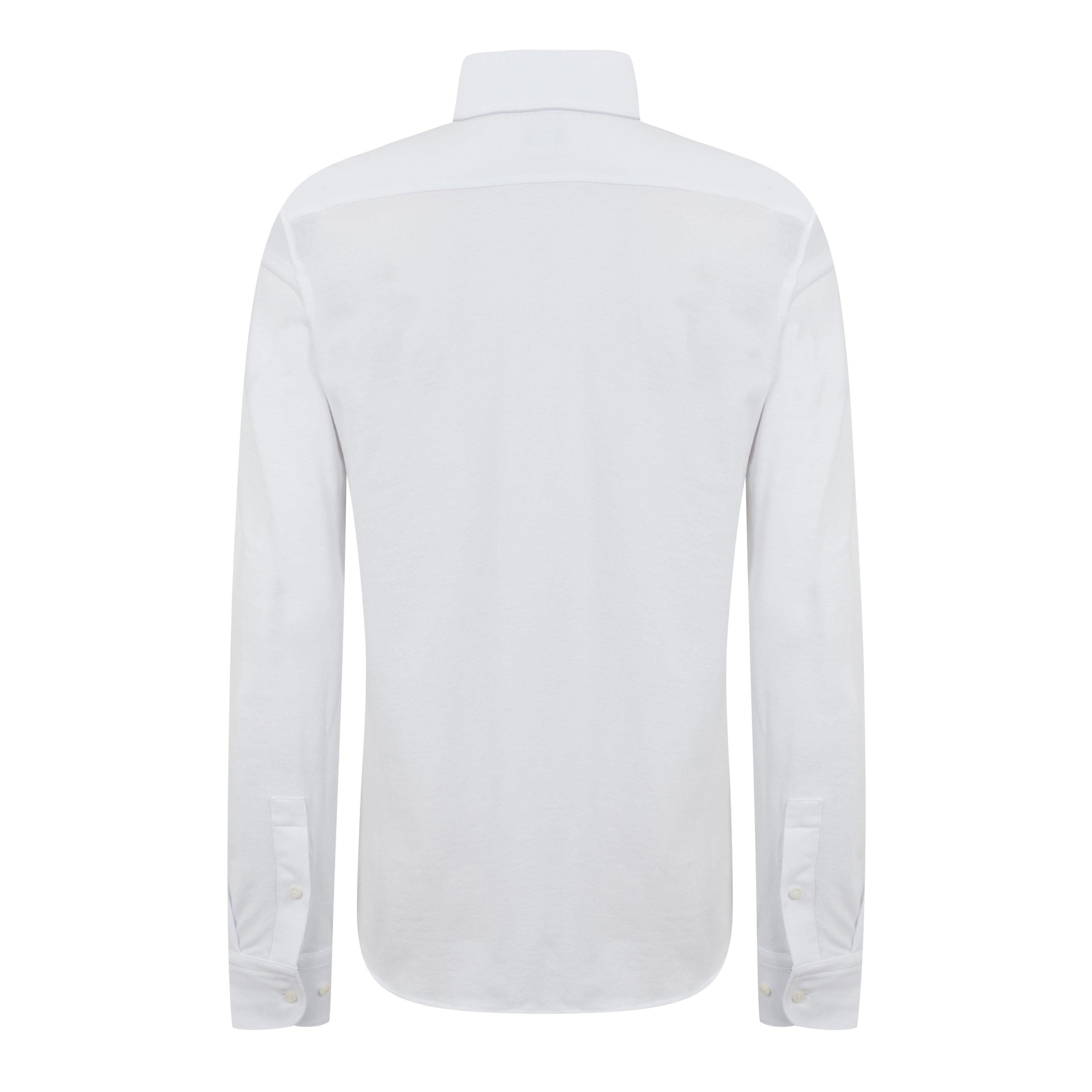 White - Boss - Men's HBB C-HAL Jers Plain Long-Sleeve Shirt - 2