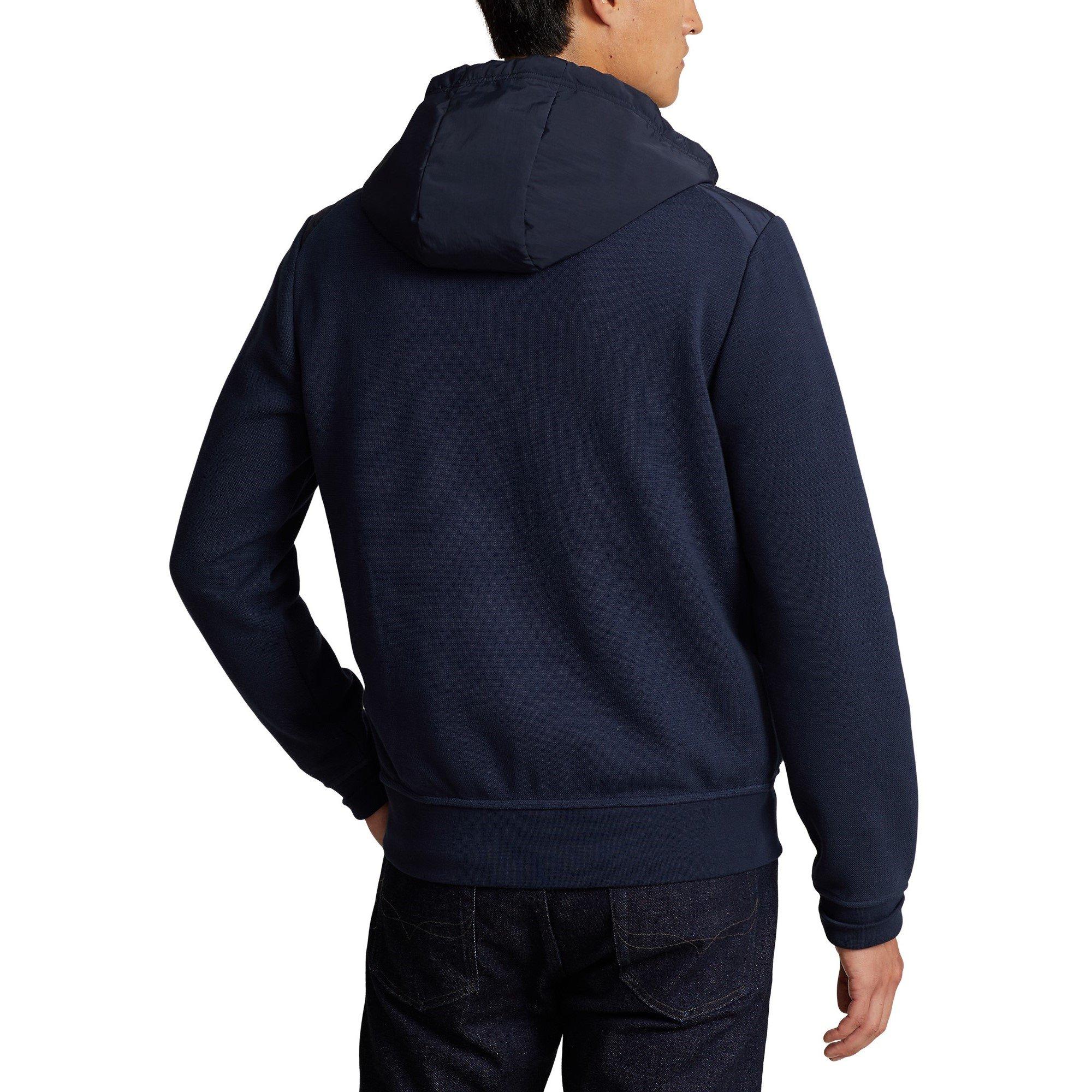 Aviator Navy - Polo Ralph Lauren - Men's Knitted Tech Full Zip Fleece - 3