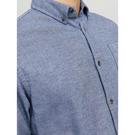 Denim délavé - velvet-effect short-sleeved T-shirt Viola - Jack Casual Melange Shirt - 3