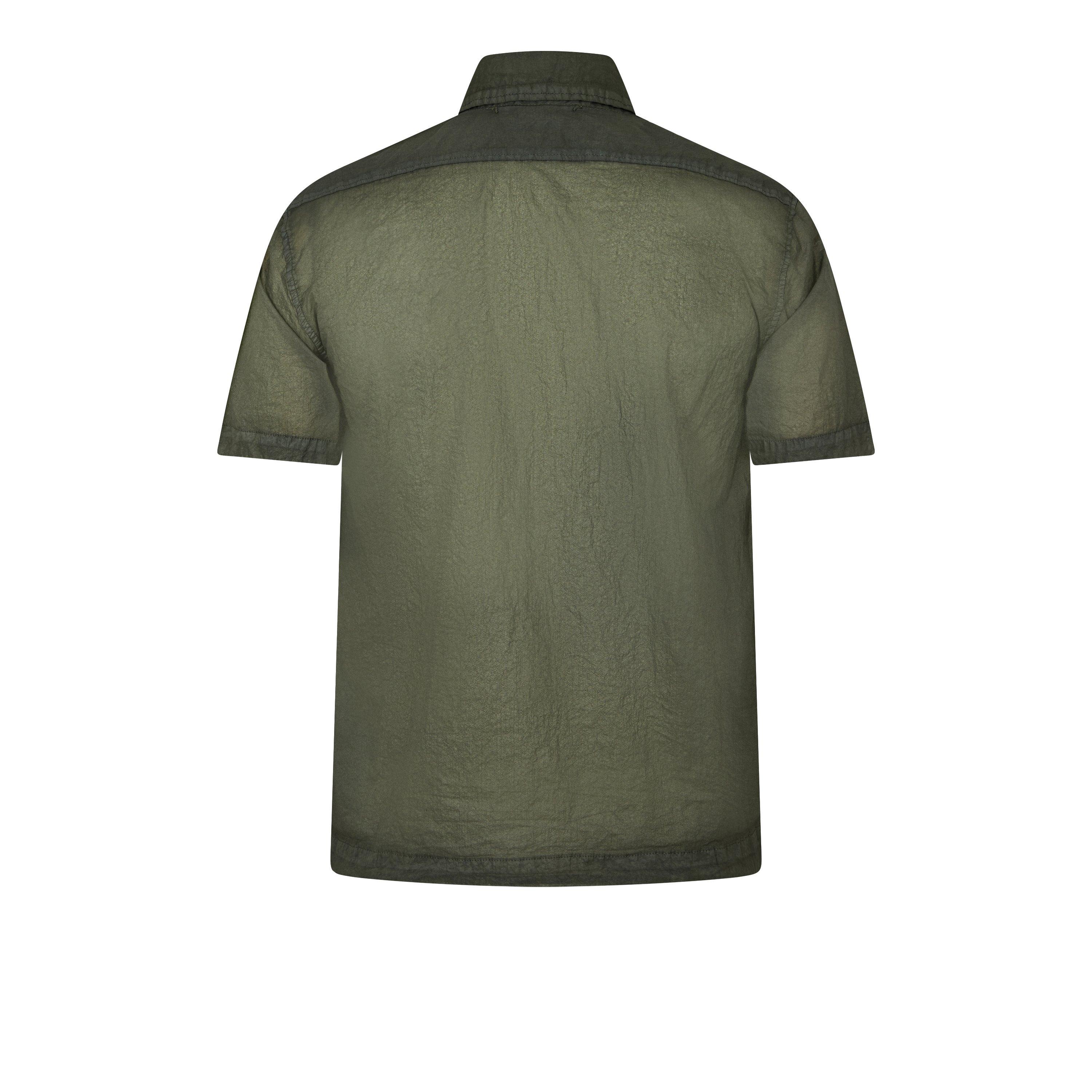 Brnz Green 648 - CP Company - Drawstring Short Sleeve Shirt - 2
