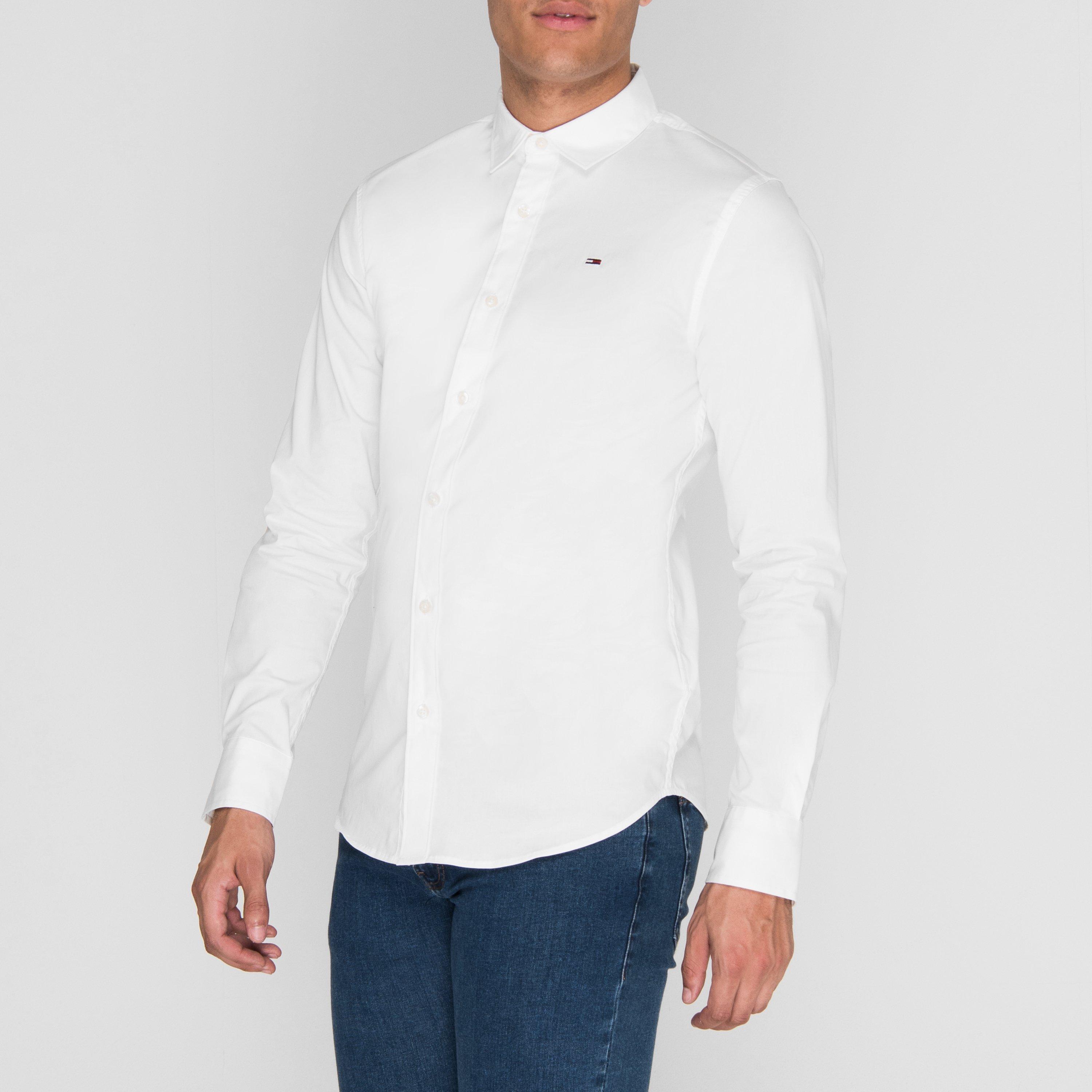 Branco - Tommy Jeans - Stretch Shirt - 2