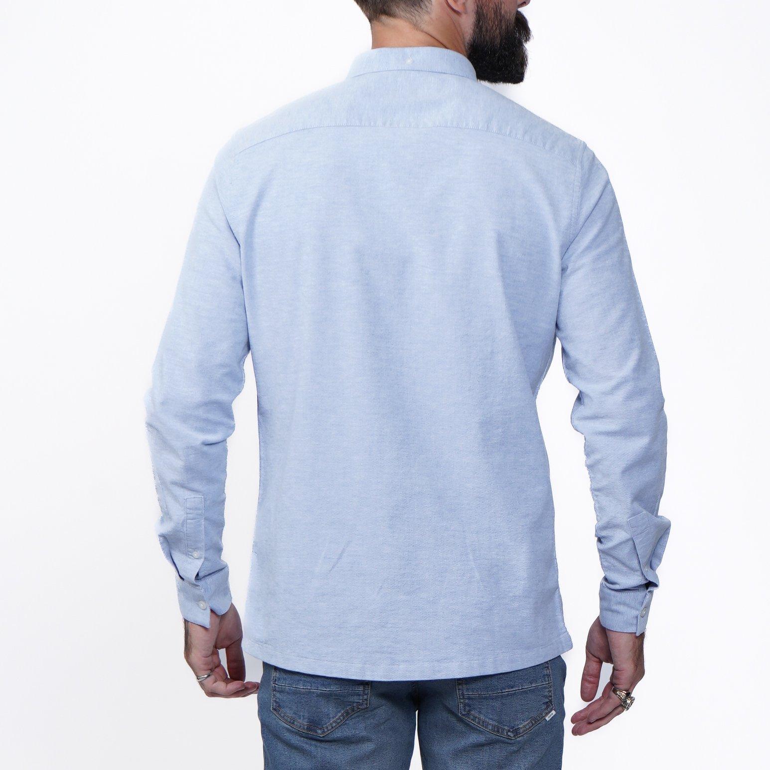 Blue - Firetrap - Basic Oxford Shirt Mens - 3