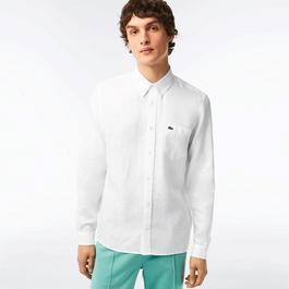 Lacoste Long Sleeve Linen Shirt