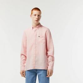 Lacoste Long Sleeve Linen Shirt