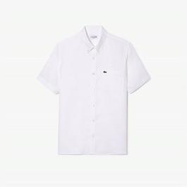 Lacoste Short Sleeve Linen Shirt