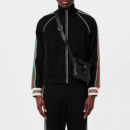 Gucci Gg Jacquard Jersey Zip Jacket