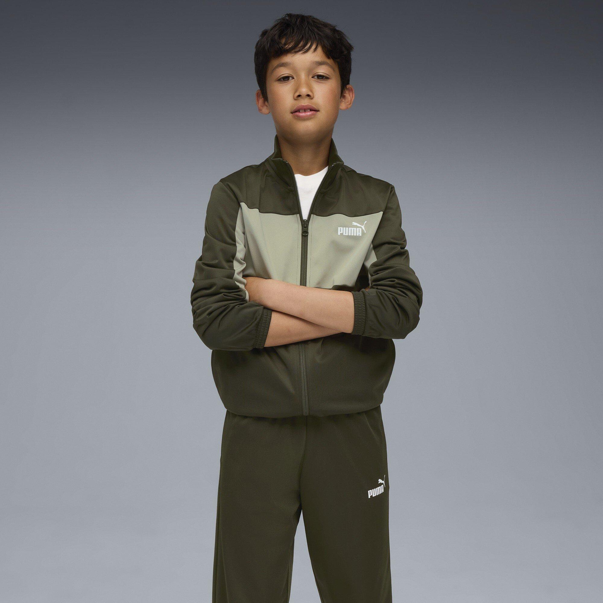 Dark Olive - Puma - Unisex Kids' Colorblock Tracksuit Top - 5