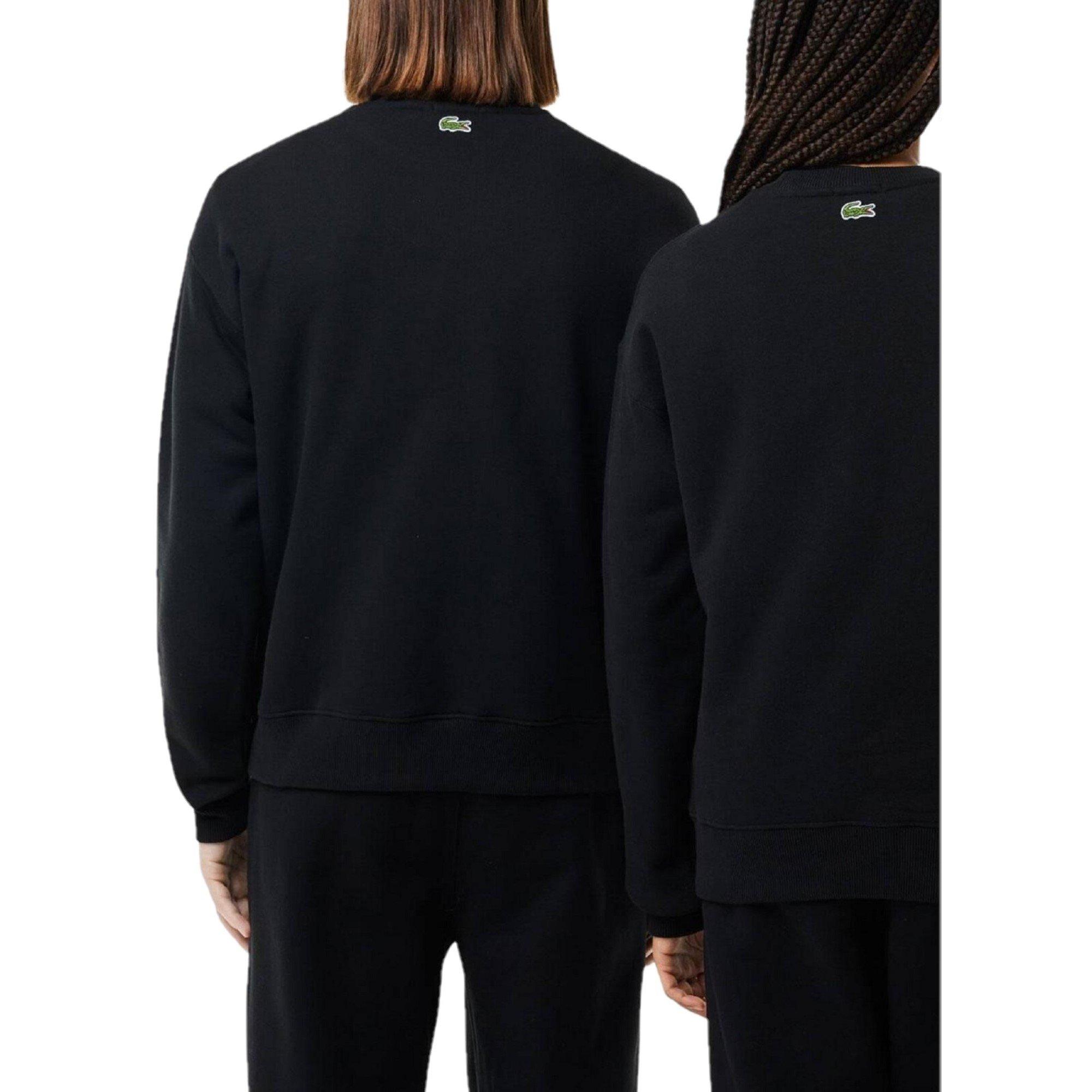 Black - Lacoste - Rg quarter Zip Fleece Top - 2
