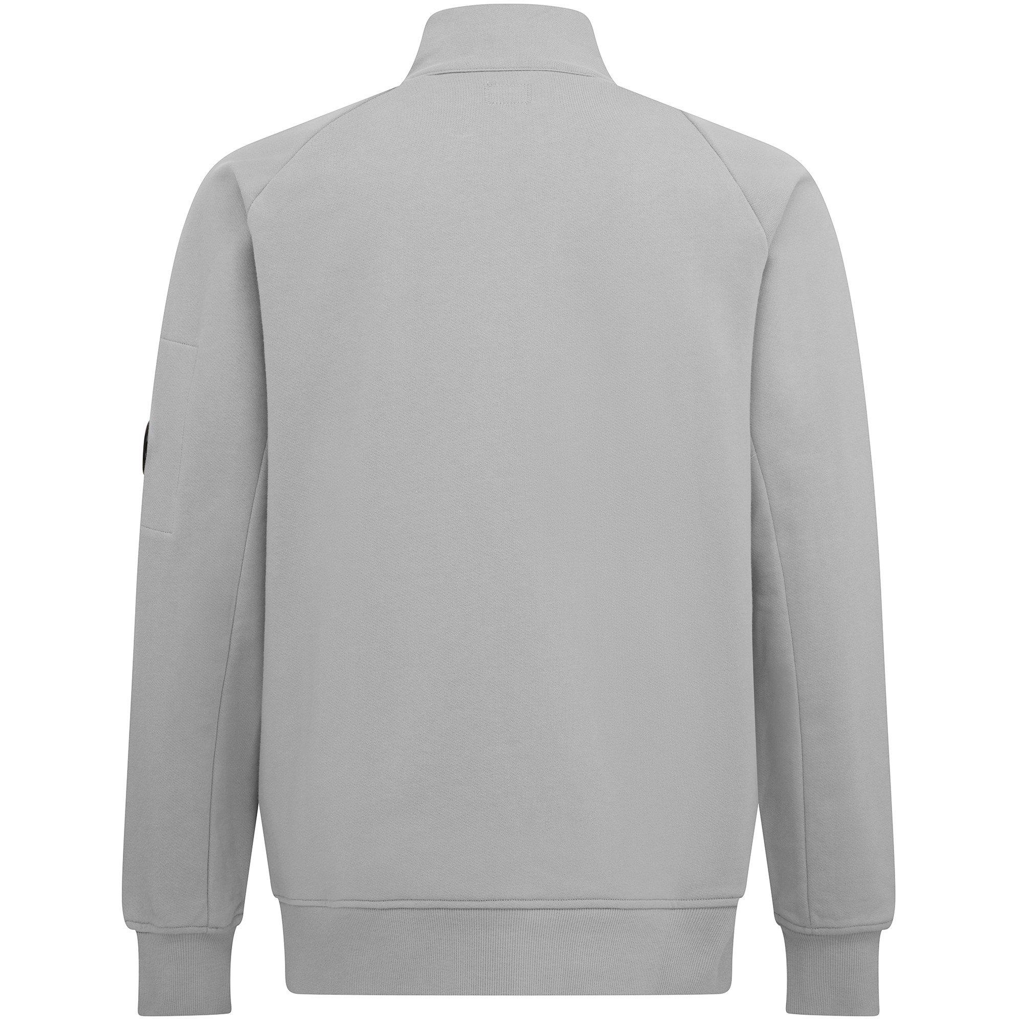 Grey Mel M93 - CP Company - Men's Lens Quarter-Zip Fleece Top - 2