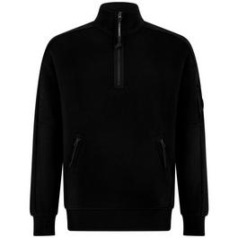 CP Company Lens Arm Quarter Zip Sweatshirt