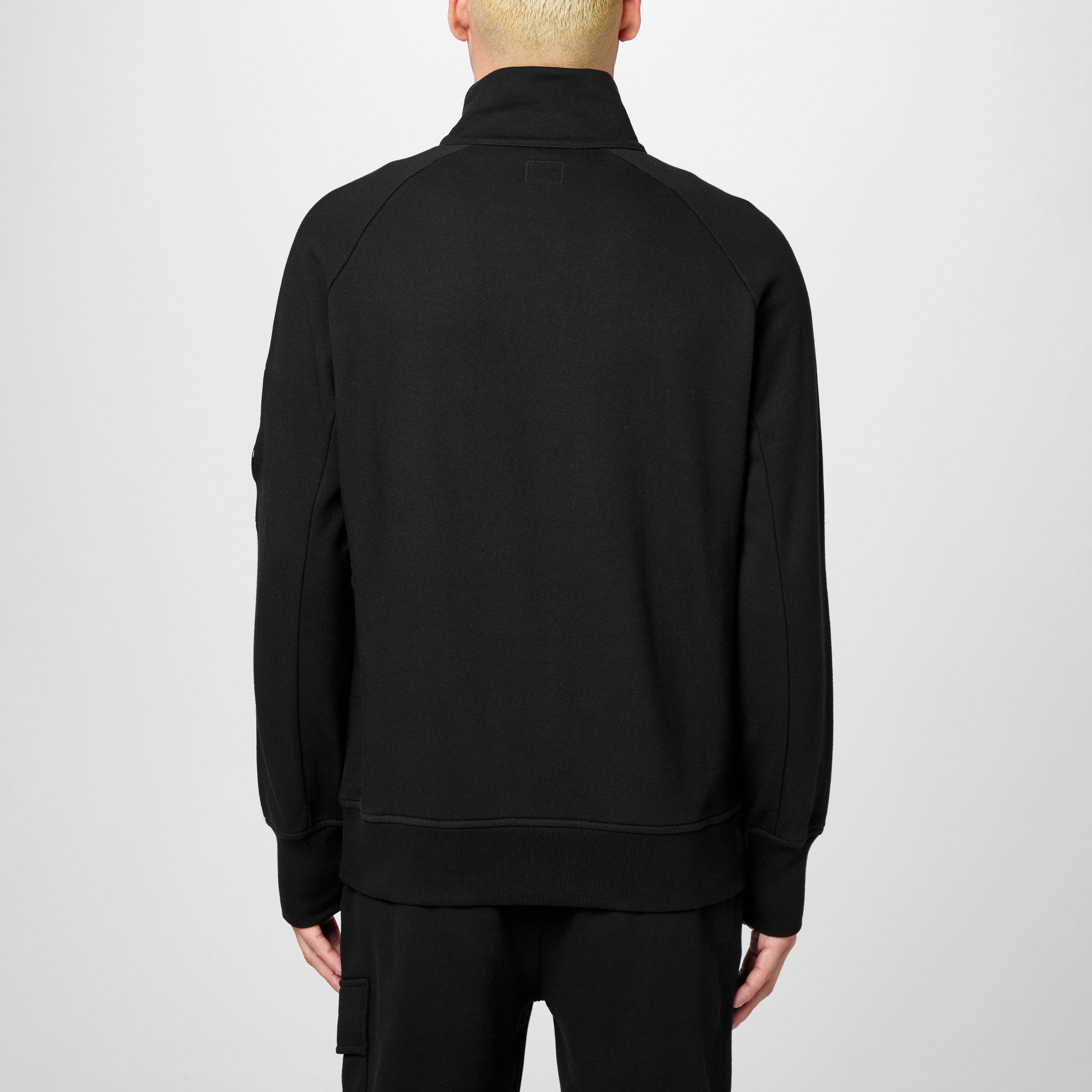 Black 999 - CP Company - Men's Lens Quarter-Zip Fleece Top - 4
