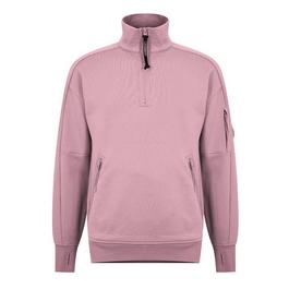 CP Company Lens Arm Quarter Zip Sweatshirt