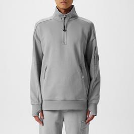 CP Company Lens Arm Quarter Zip Sweatshirt