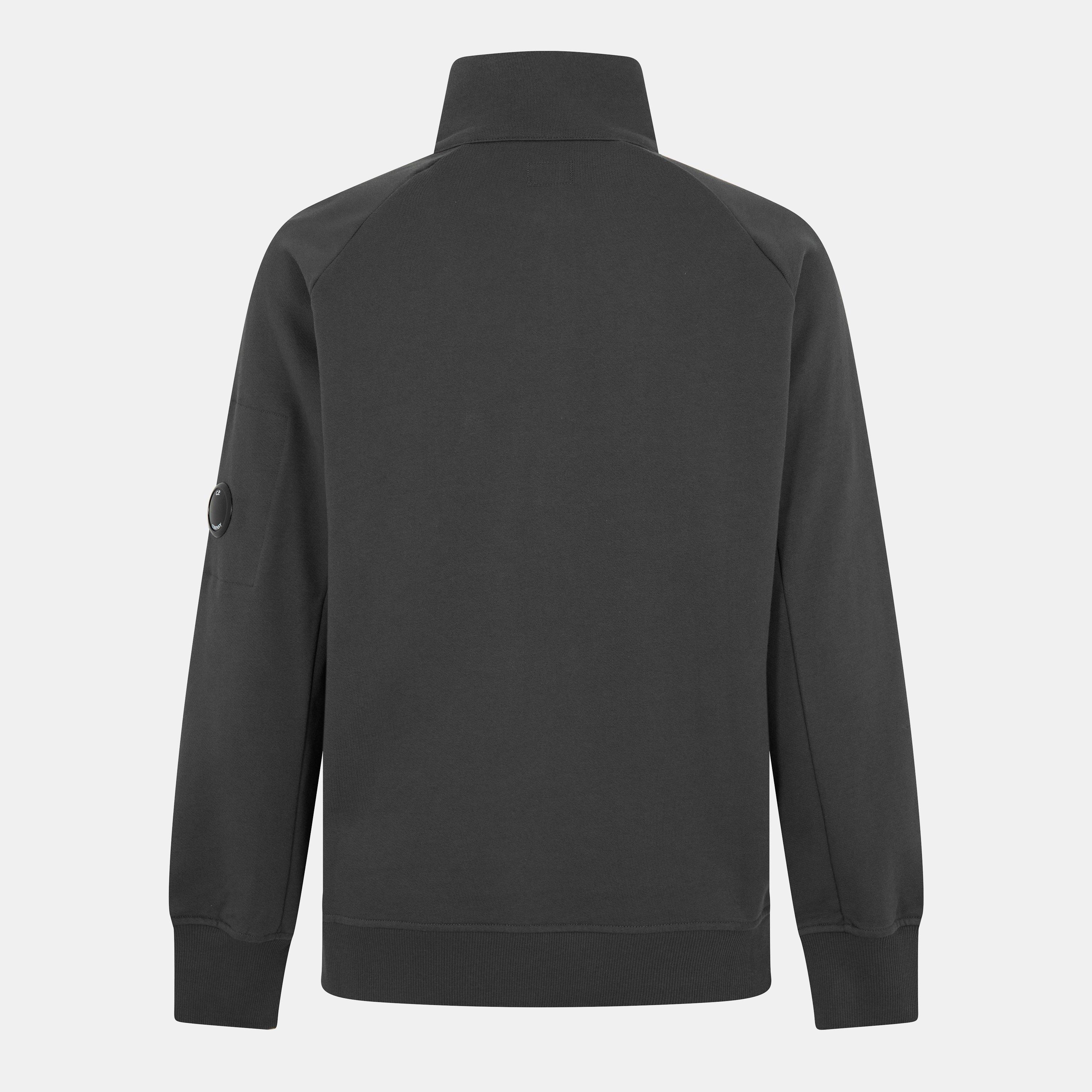 Dark Shadow 978 - CP Company - Men's Lens Quarter-Zip Fleece Top - 2