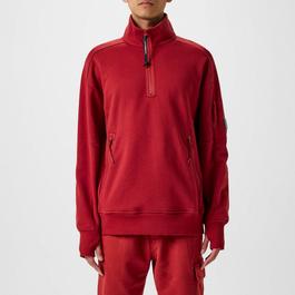 CP Company Lens Arm Quarter Zip Sweatshirt