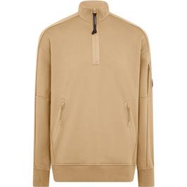 CP Company Lens Arm Quarter Zip Sweatshirt