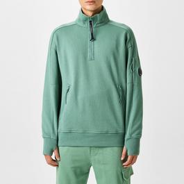 CP Company Lens Arm Quarter Zip Sweatshirt