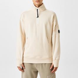 CP Company Lens Arm Quarter Zip Sweatshirt